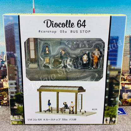 Tomytec 1/64 Diocolle 64 #05a Bus Stop 4543736312369