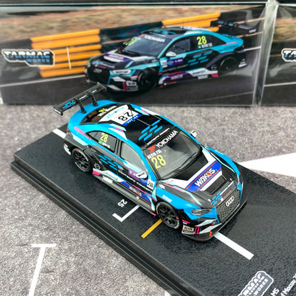 Tarmac Works 1/64 Audi RS3 LMS WTCR Race of Macau 2018 Kevin Tse T64-0013-18WTCR28