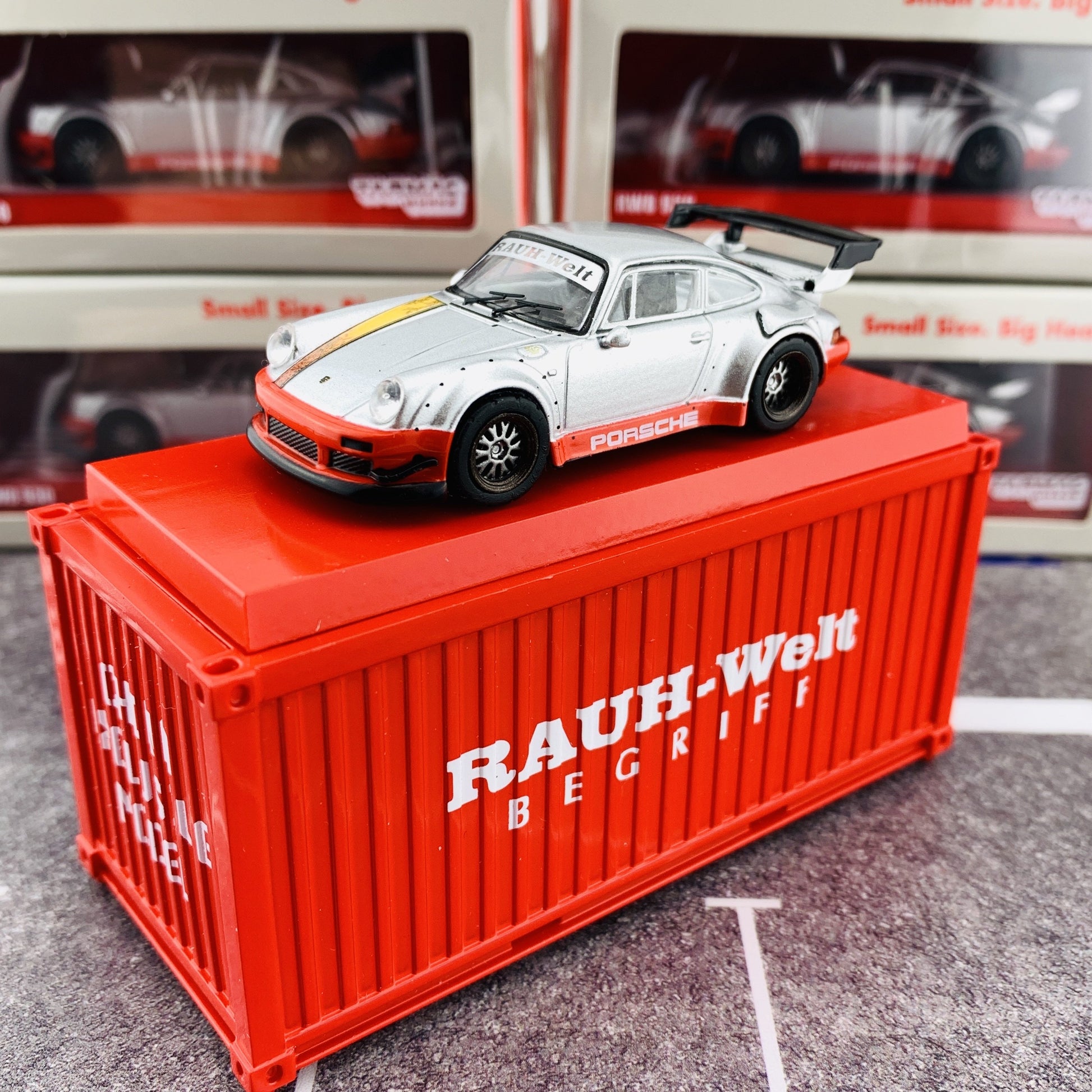 Tarmac Works 1/64 RWB 930 China Special Edition with Container T64-015-CN
