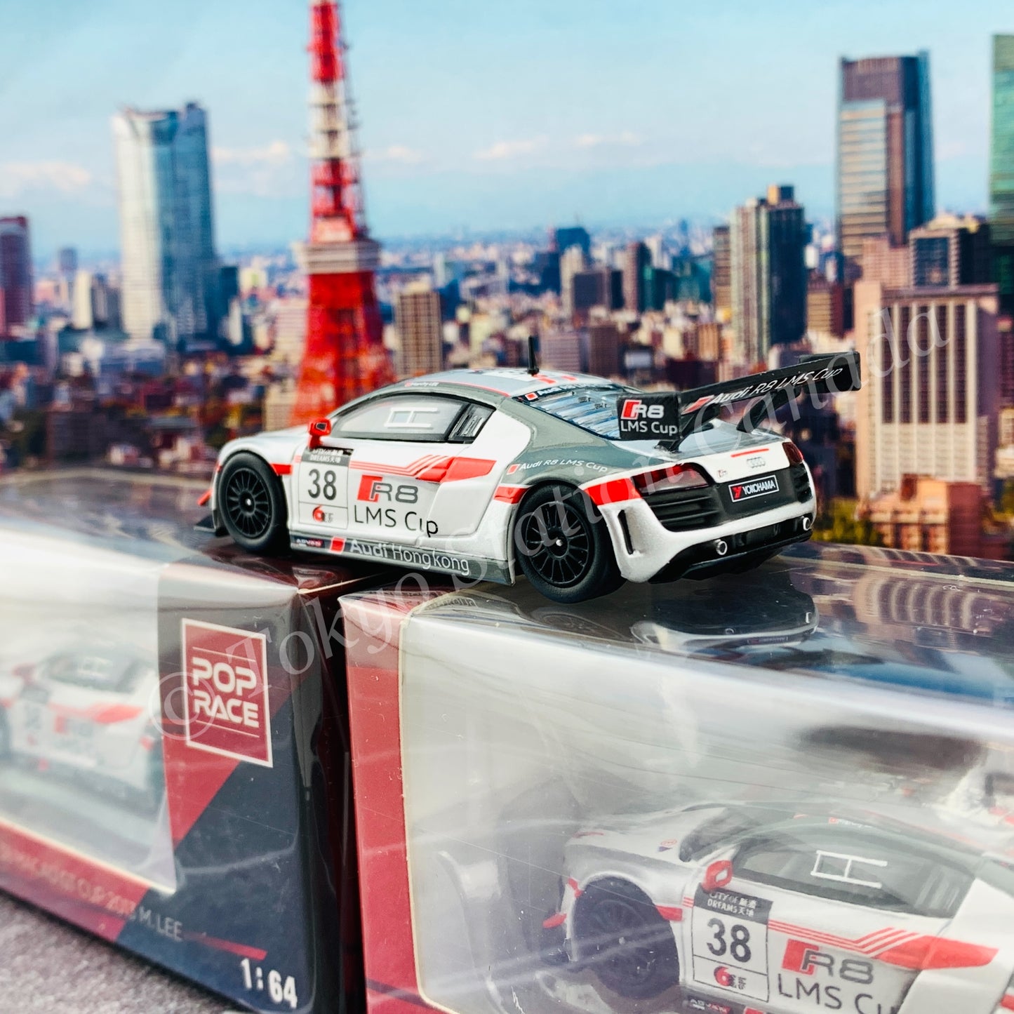 POPRACE 1/64 Audi R8 LMS No.38 Macau GT Cup 2013 Marchy Lee PR64-R8UL-13MGC38