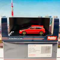 HOBBY JAPAN 1/64 Honda Civic EG6 Customized Version Carbon Bonnet RED HJ641017CBR