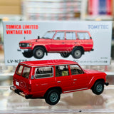 TOMYTEC Tomica Limited Vintage Neo1/64 TOYOTA LAND CRUISER 60 STANDARD UPGRADE VAN (RED) LV-N279b