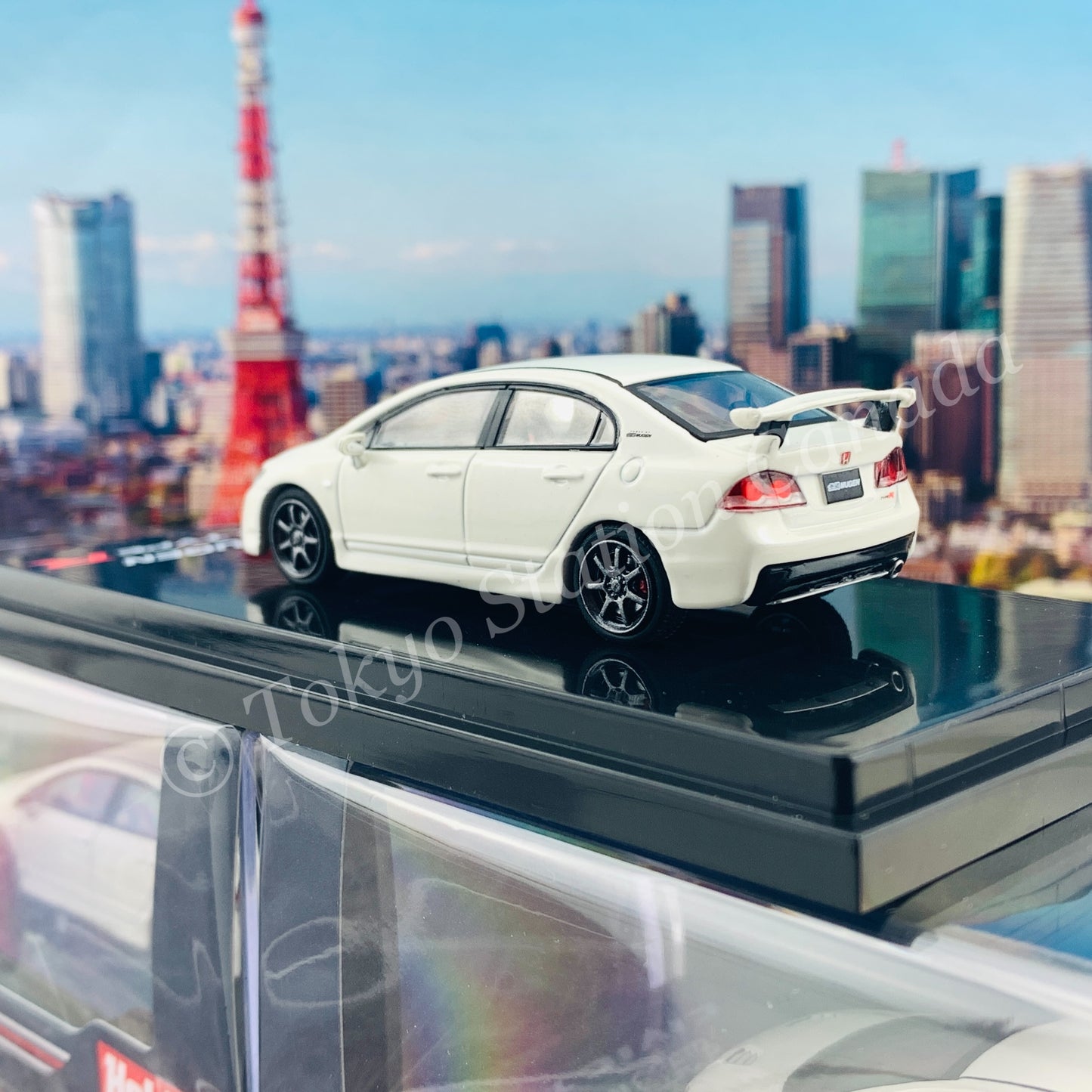 HOBBY JAPAN 1/64 Mugen Civic TYPE R (FD2) Championship White HJ641003MW
