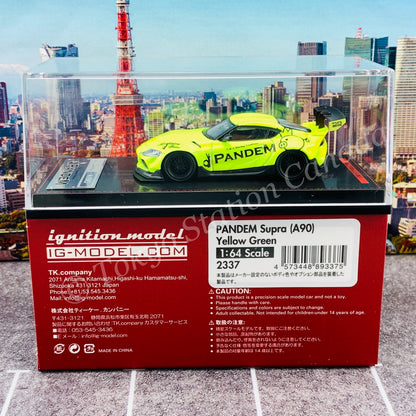 Ignition Model 1/64 PANDEM Supra (A90) Yellow Green IG2337