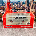 CHASE CAR TARMAC WORKS GLOBAL64 1/64 Datsun Bluebird 510 Wagon Red Bicycle with roof rack included T64G-026-RE