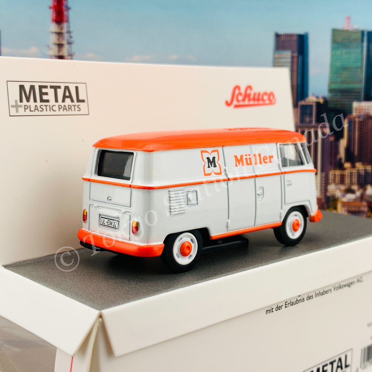 Schuco 1/64 Volkswagen T1 Kasten Muller 452030500