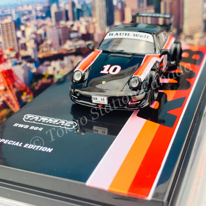 Tarmac Works 1/64 RWB 964 Black #10 - Thailand Special Edition - HOBBY64 T64-037-THA 