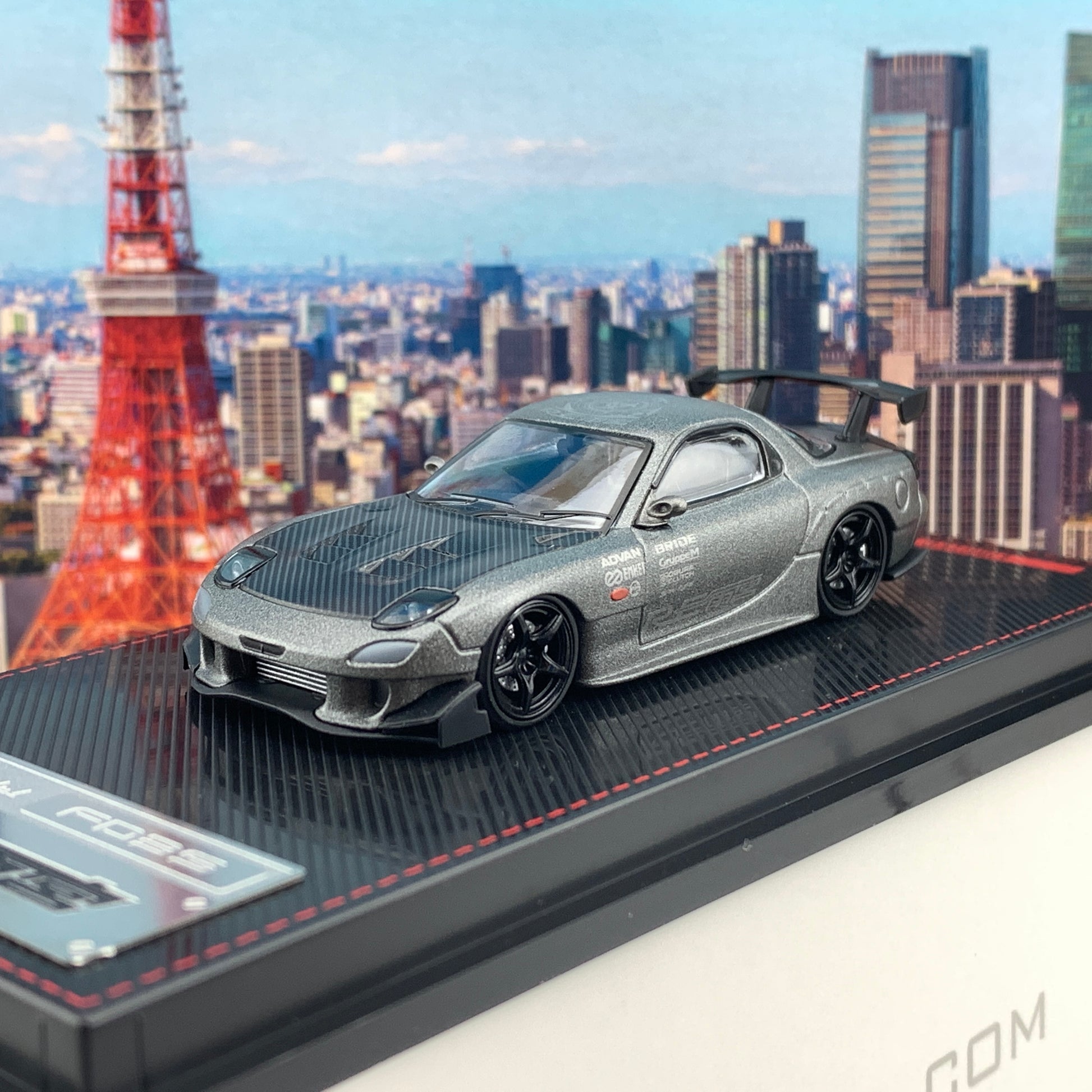 Ignition Model 1/64 Mazda RX7 FD3S RE Titanium Gray Tarmac Works Exclusive Edition IG2061