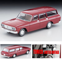 TOMYTEC TLV 1/64 Toyopet Masterline Light Van Red 1967 LV-203a