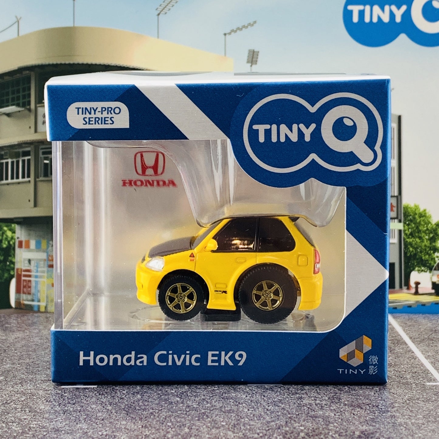 TINYQ Pro-Series 02 - Civic EK9 (Yellow with Carbon Bonnet)