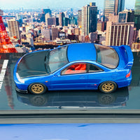 INNO64 1/64 HONDA INTEGRA TYPE-R DC2 Blue W/ Extra wheels and Extra decals IN64-DC2-BLU