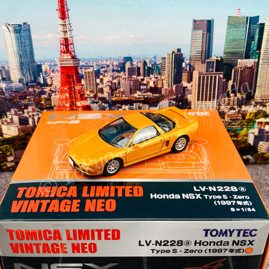 Tomytec Limited Vintage Neo 1/64 Honda NSX TypeS-Zero1997 model (Orange) LV-N228a