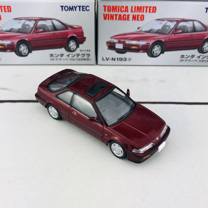 Tomytec Tomica Limited Vintage Neo 1/64 LV-N193a Honda Integra 3 Door Coupe XSi Red (1989)