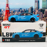 MINI GT 1/64 LB★WORKS BMW M4  Baby Blue LHD MGT00192-L