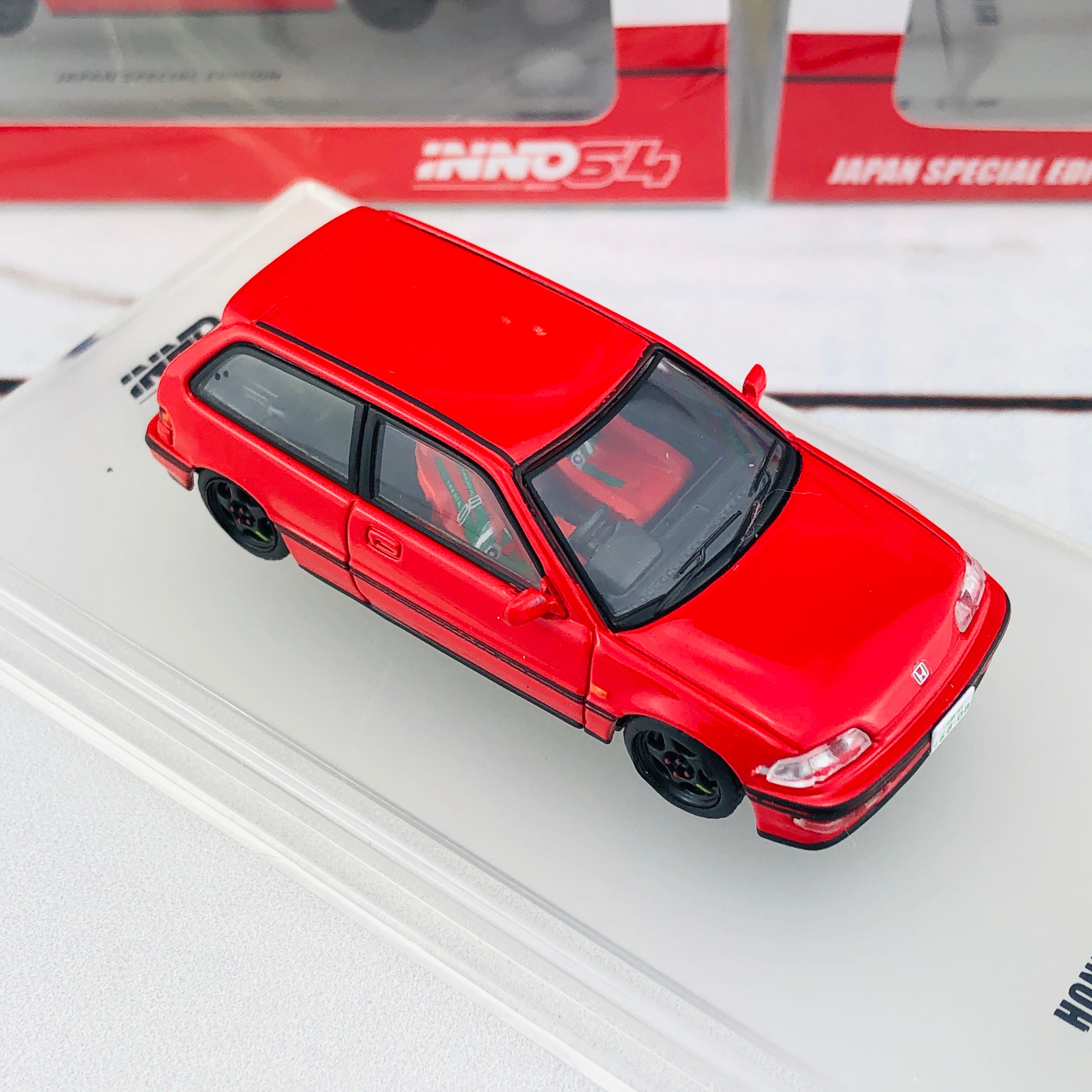 INNO64 HONDA CIVIC EF9 SiR Japan Special Edition IN64-EF9-REDJS