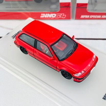 INNO64 HONDA CIVIC EF9 SiR Japan Special Edition IN64-EF9-REDJS