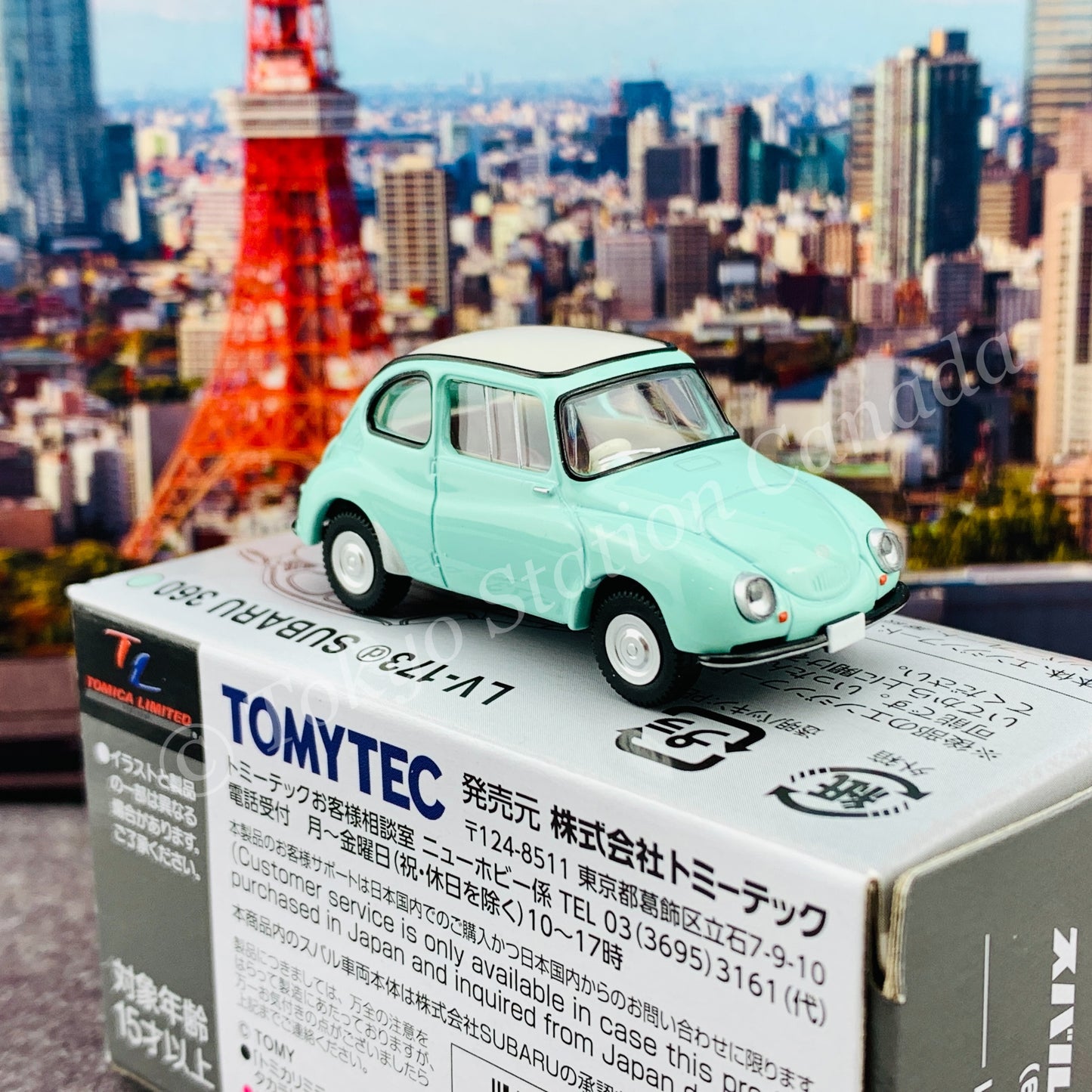 Tomytec Tomica Limited Vintage 1/64 Subaru 360 (Light Green) 1961 model LV-173d