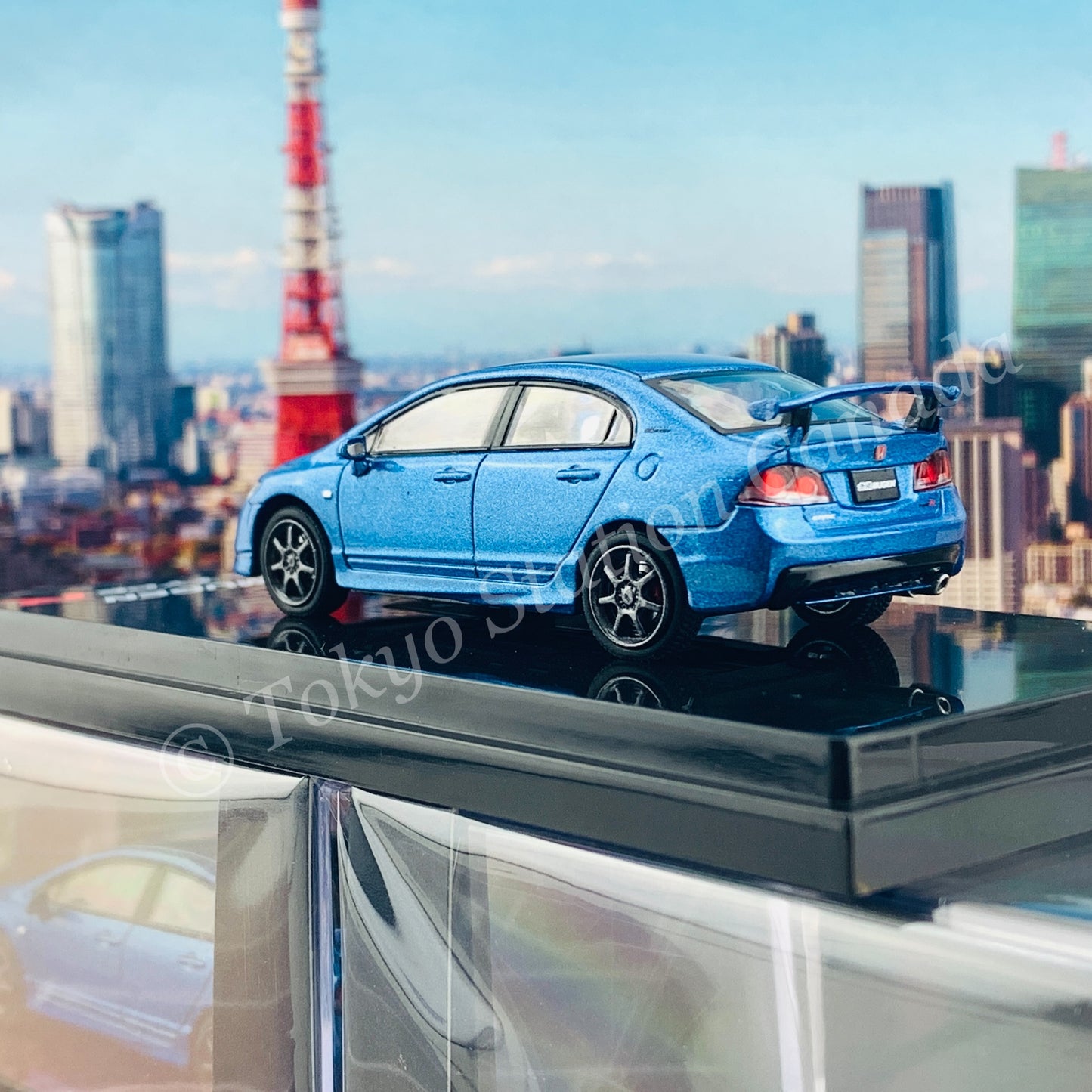 HOBBY JAPAN 1/64 Mugen Civic TYPE R (FD2) Vivid Blue HJ641003MBL