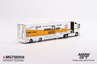 MINI GT 1/64 LB Racing Racing Transporter Set (Included 1 transporter and 1 Car)  MGTS0004