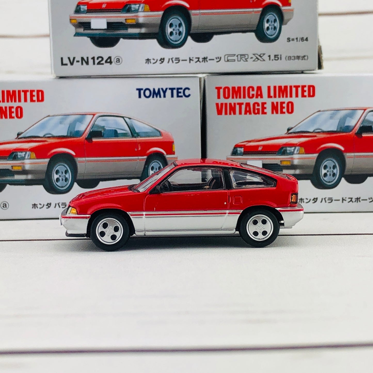 Tomica Limited Vintage Honda Ballade Sports CRX 1.5i RED LV-N124a