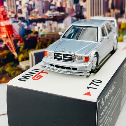 MINI GT 1/64 Mercedes-Benz 190E 2.5-16 Evolution II DTM Silver LHD MGT00170-L
