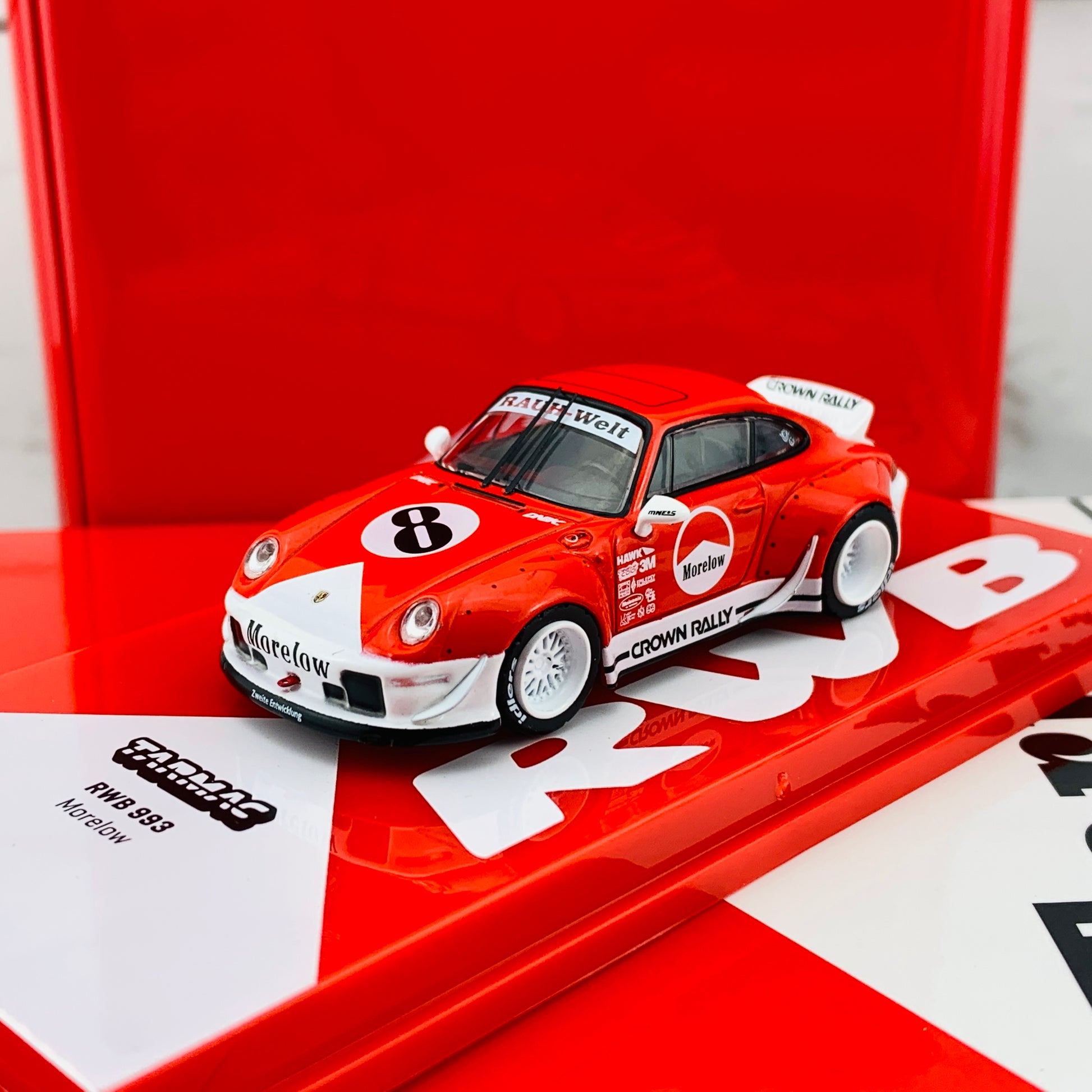 Tarmac Works 1/64 RWB 993 Morelow with Oil Can - MiniCar Fest Hong Kong Special Edition - HOBBY64 T64-017-ML