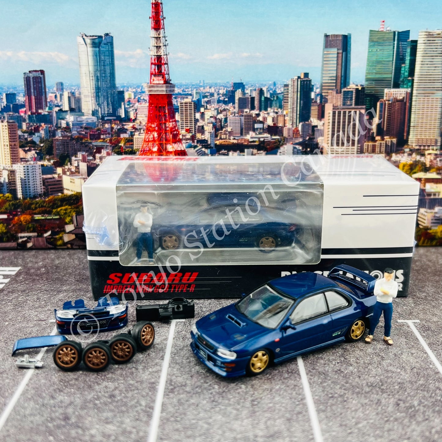 BM CREATIONS JUNIOR 1/64 Subaru Impreza WRX GC8 TYPE-R RHD (HK Toycar Salon 2022 Edition) 64B0077