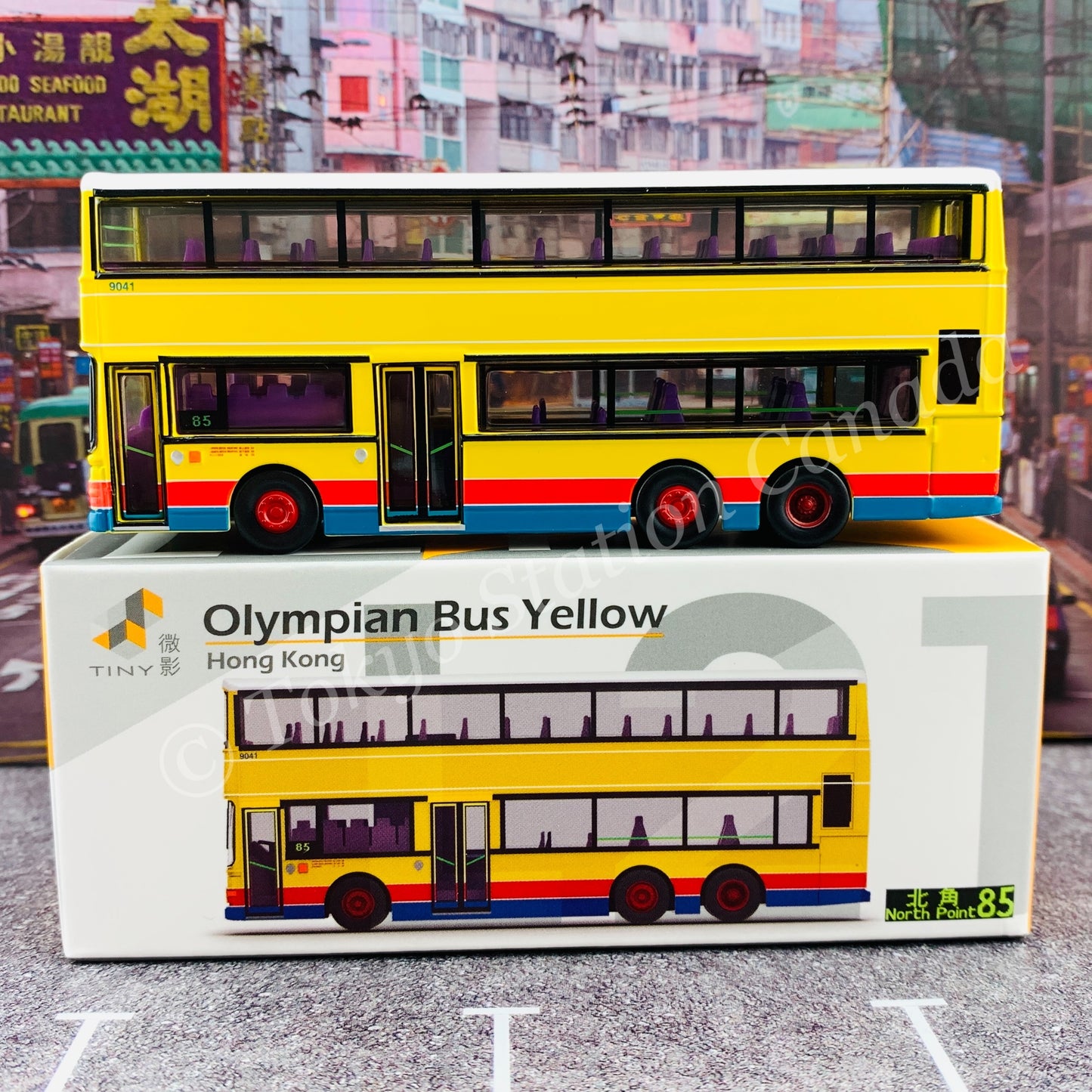 TINY 微影 L21 Olympian Bus Yellow (North Point 85 北角) ATC64891