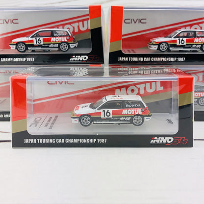 INNO64 HONDA CIVIC Si E-AT Gr.A #16 Mugen Motul - JTC 1987 IN64-EAT-MOT87