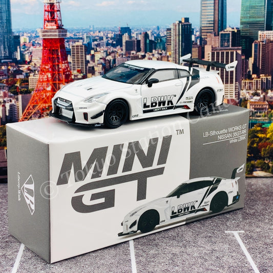 MINI GT 1/64 LB-Silhouette WORKS GT NISSAN 35GT-RR  Ver.2  White LBWK RHD MGT00209-R