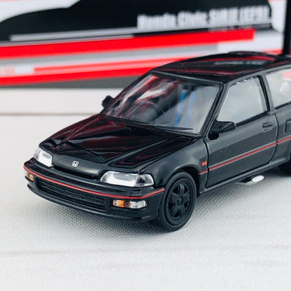 Tomytec Tomica Limited Vintage Neo 1/64 Honda Civic SiR II (EF9) Group A Plain Color Hong Kong Exclusive Black