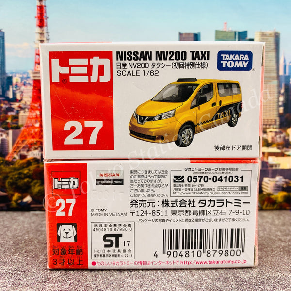 TOMICA 27 Nissan NV200 TAXI First Edition 初回特別仕様 4904810879800