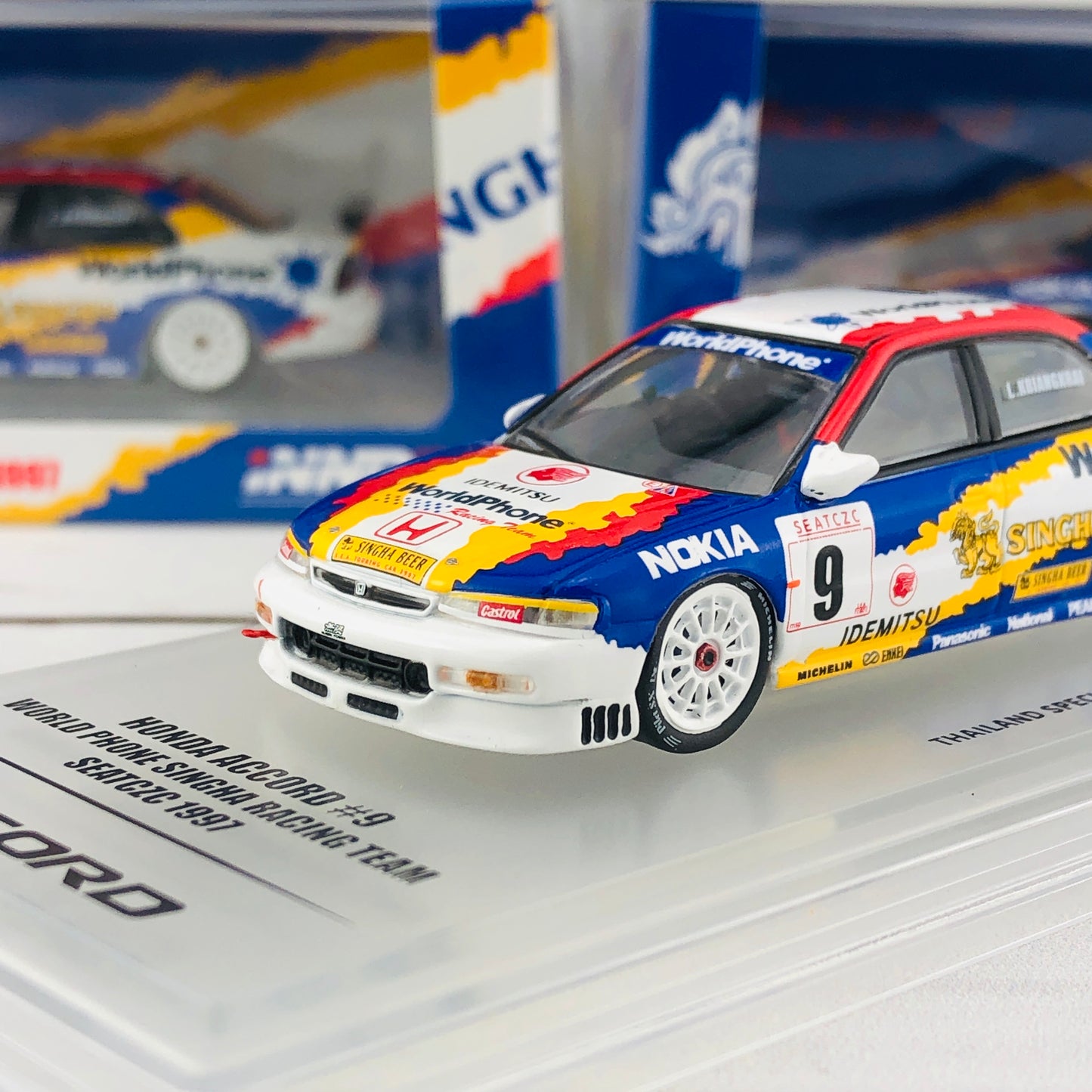 INNO64 Honda Accord CD6 #9 "World Phone Singha Racing Team" SEATCZC 1997 Thailand Special Edition IN64-CD6-SEATCZC