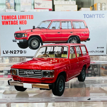 TOMYTEC Tomica Limited Vintage Neo1/64 TOYOTA LAND CRUISER 60 STANDARD UPGRADE VAN (RED) LV-N279b