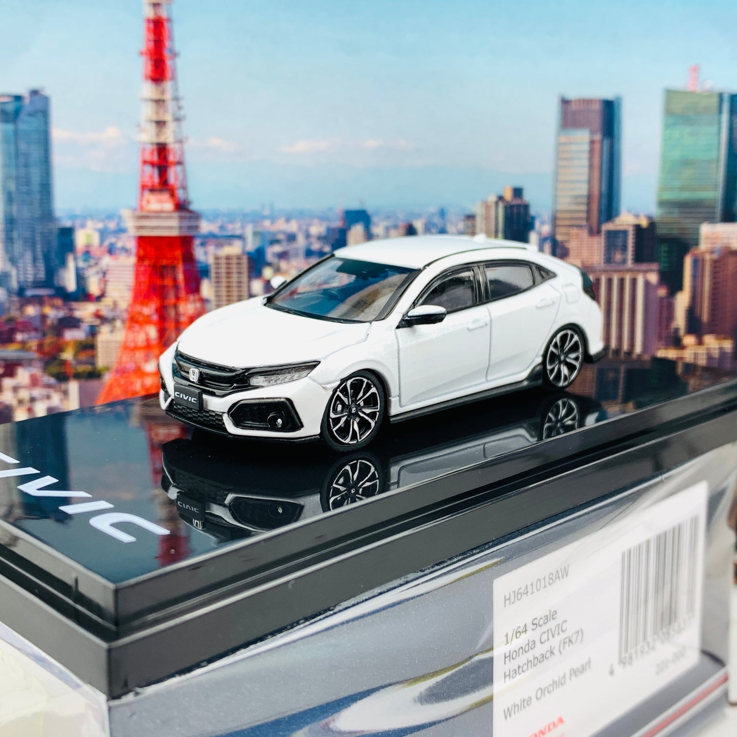HOBBY JAPAN 1/64 Honda CIVIC Hatchback FK7 White Pearl HJ641018AW