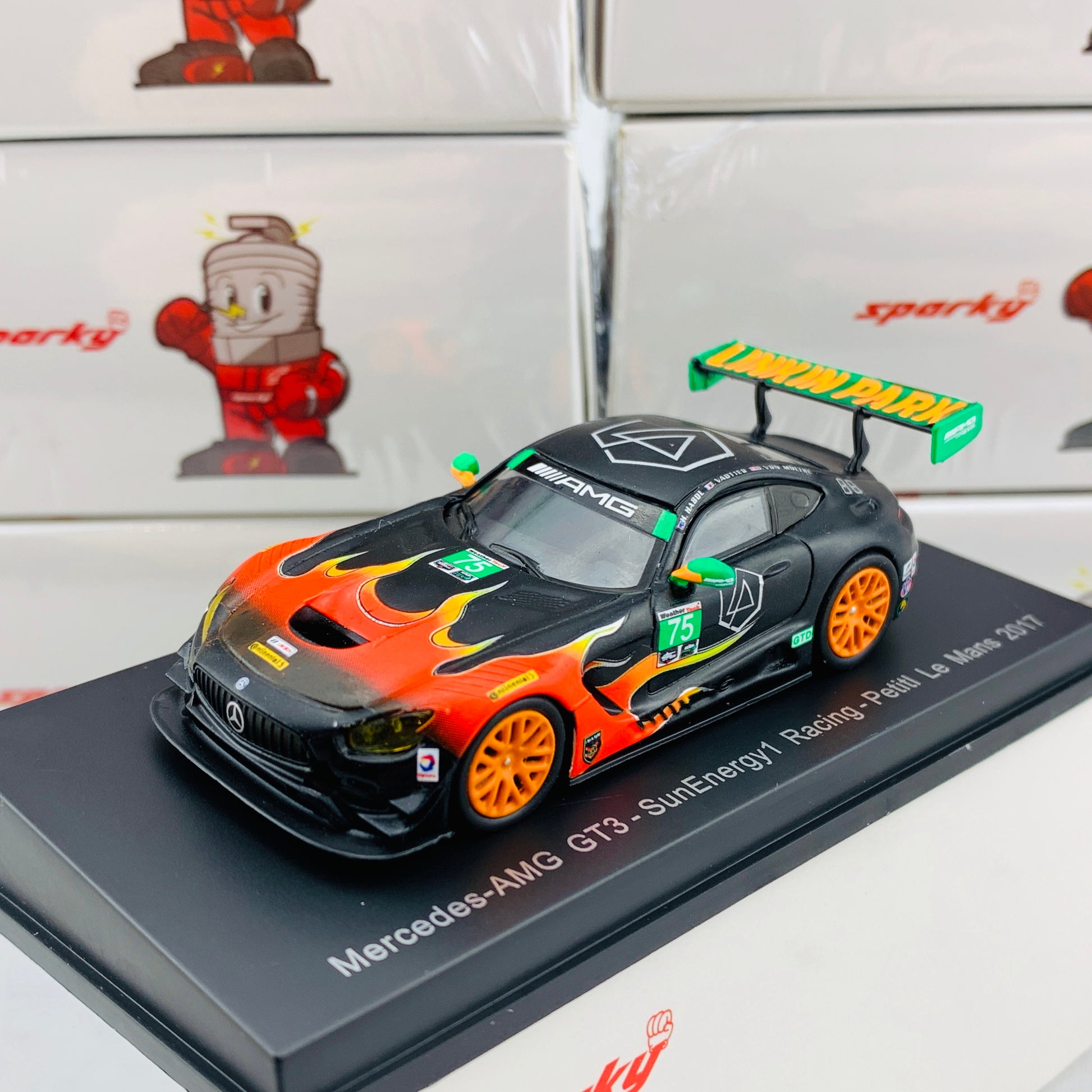 Sparky 1/64 Mercedes-AMG GT3 - SunEnergy1 Racing - Petitl Le Mans 2017 T. Vautier - K. Habul - D. von Moltke Y158