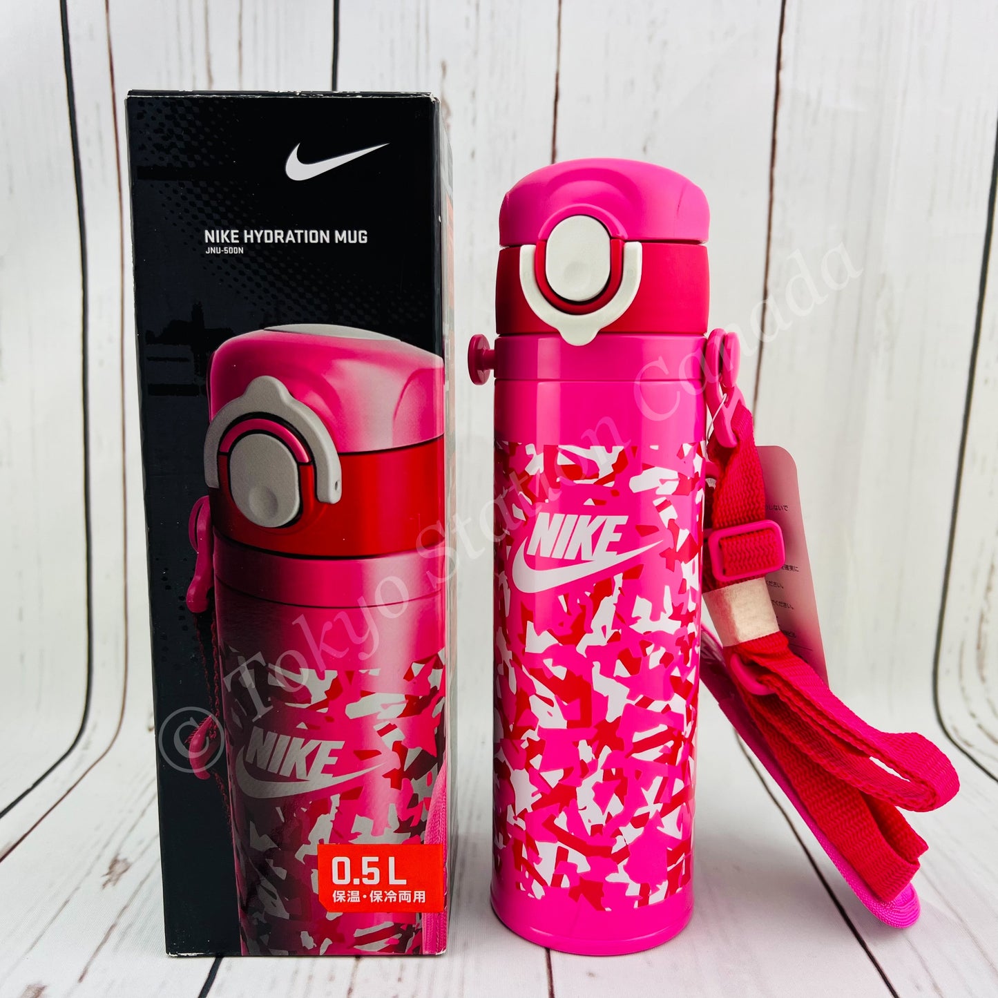 THERMOS Nike Hydration Vacuum Mug / JNU-500N Pink 0.5L  4580244699636