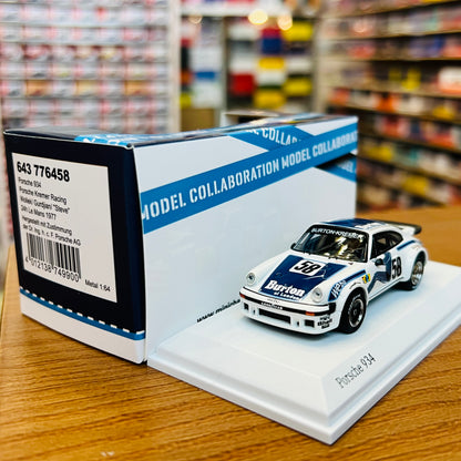 Tarmac Works x MINICHAMPS COLLAB64 1/64 Porsche 934  24h Le Mans 1977 #58 T64MC-003-BUR (643776458)