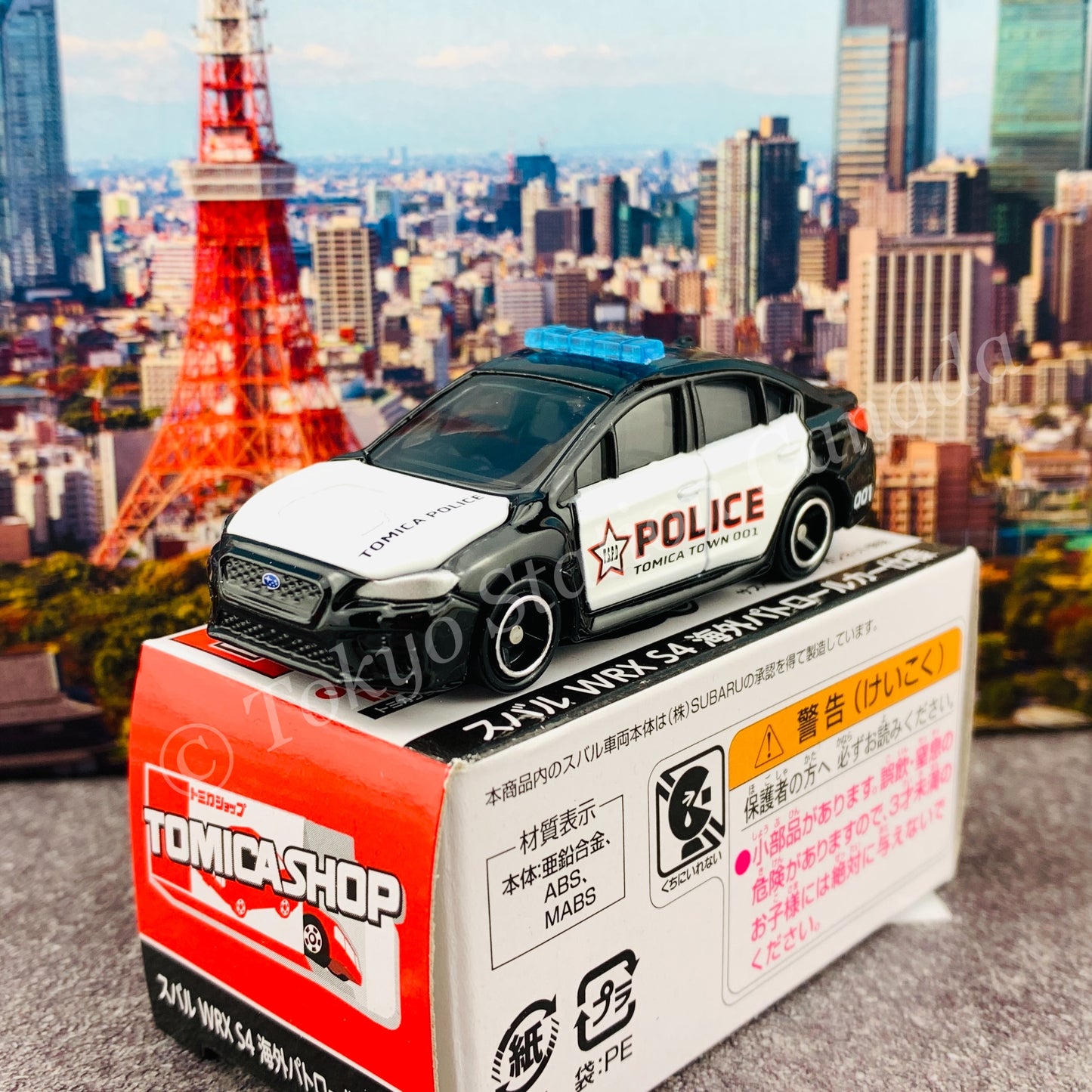 TOMICA SHOP ORIGINAL MODEL Subaru WRX S4 Oversea Patrol Car 4904810136330