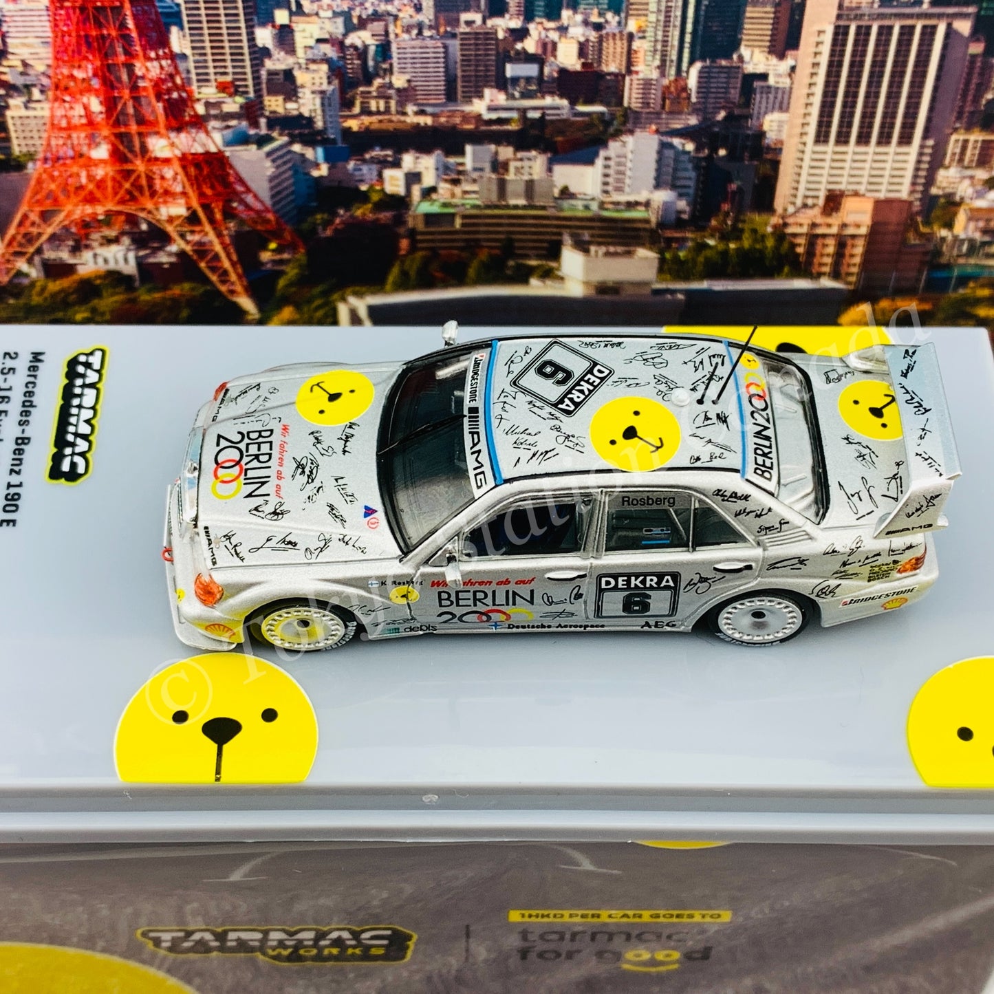 TARMAC WORKS 1/64 HOBBY64 Mercedes-Benz 190 E 2.5-16 Evo II  DTM 1992 Keke Rosberg T64-024-92DTM06
