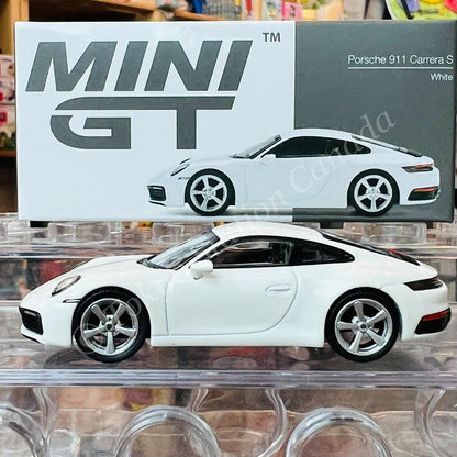 MINI GT 1/64 Porsche 911 (992) Carrera S White LHD MGT00380-L