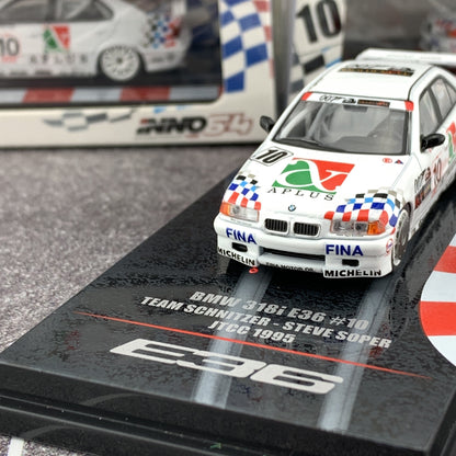 INNO64 1/64 BMW E36 318i #10 Japan Touring Car Championship 1994 "Team Schnitzer" - Steve Soper IN64-E36-10JTCC94