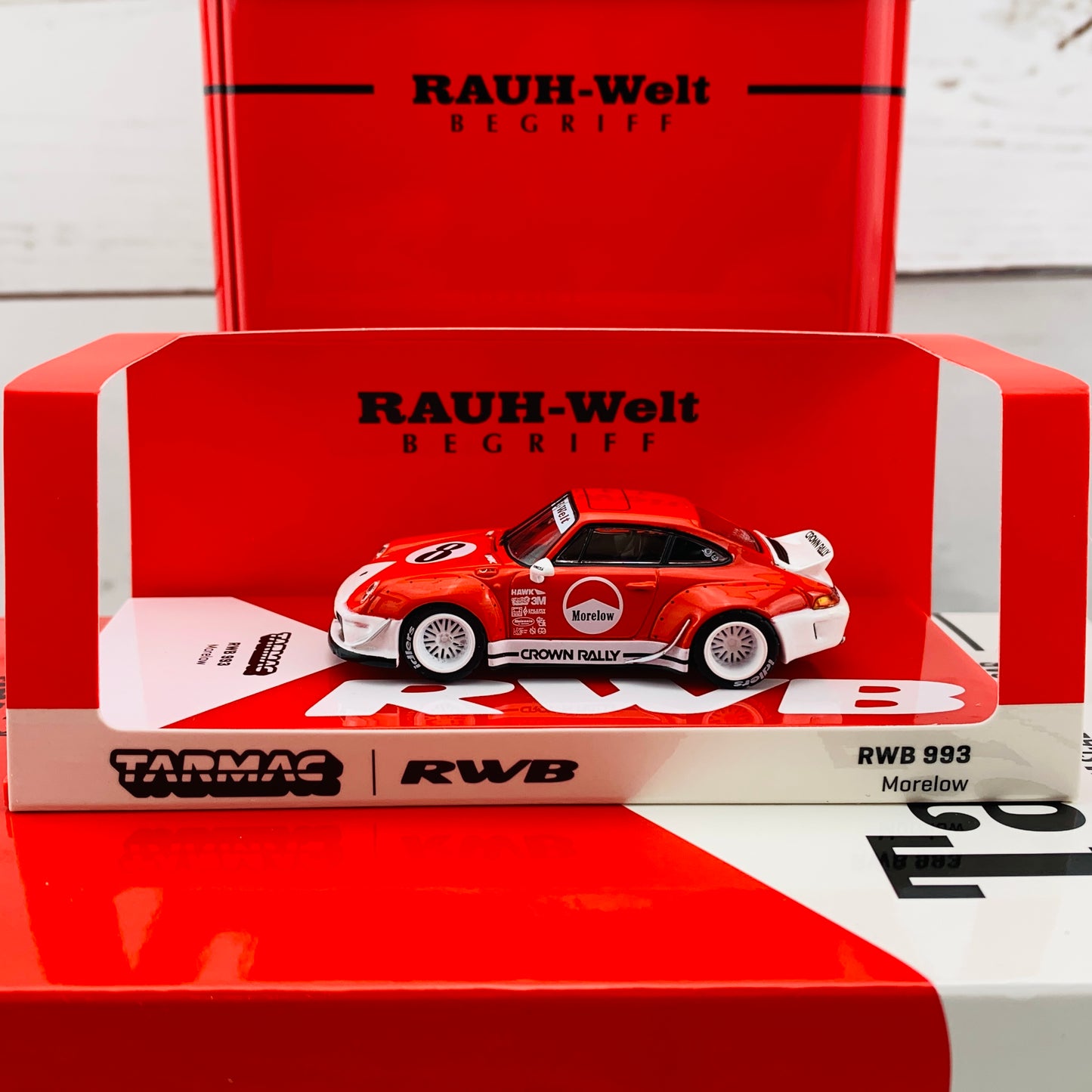 Tarmac Works 1/64 RWB 993 Morelow with Oil Can - MiniCar Fest Hong Kong Special Edition - HOBBY64 T64-017-ML