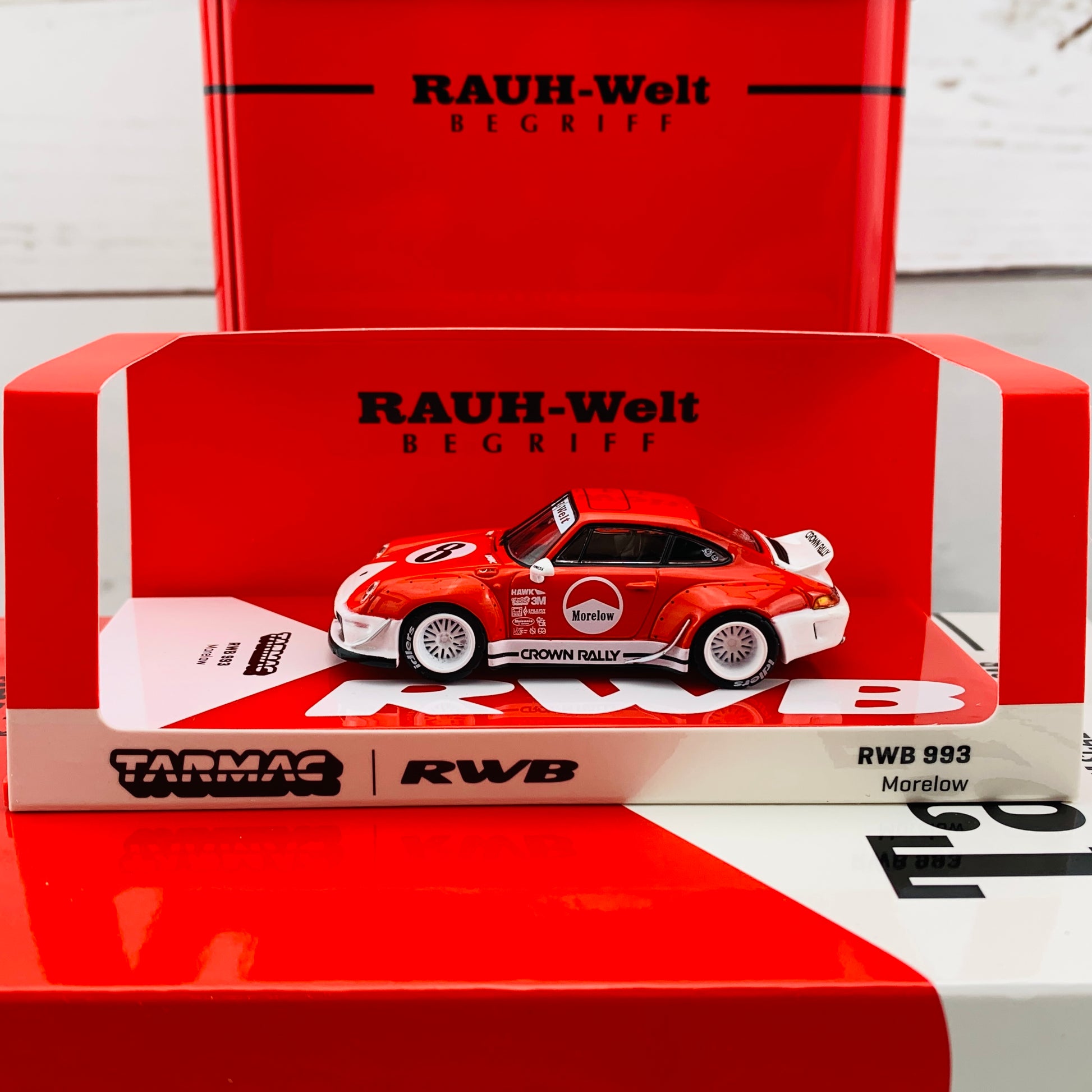 Tarmac Works 1/64 RWB 993 Morelow with Oil Can - MiniCar Fest Hong Kong Special Edition - HOBBY64 T64-017-ML