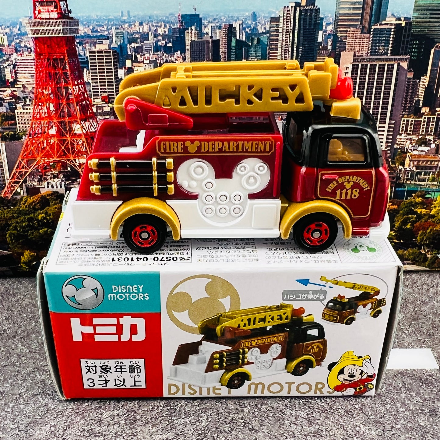 TOMICA DISNEY MOTORS Caspals Fire Truck Mickey Mouse Classic Edition 4904810180791