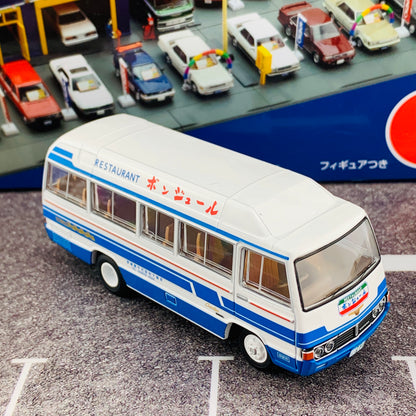 Tomica Limited Vintage 1/64 Toyota Coaster LV-184a (White/Blue Restaurant)