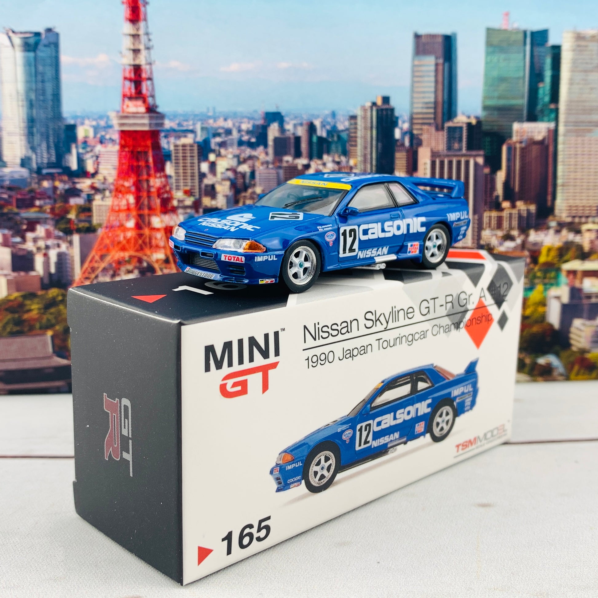 MINI GT 1/64 Nissan Skyline GTR R32 Gr. A #12 Calsonic 1990 Japan Touringcar Championship RHD MGT00165-R