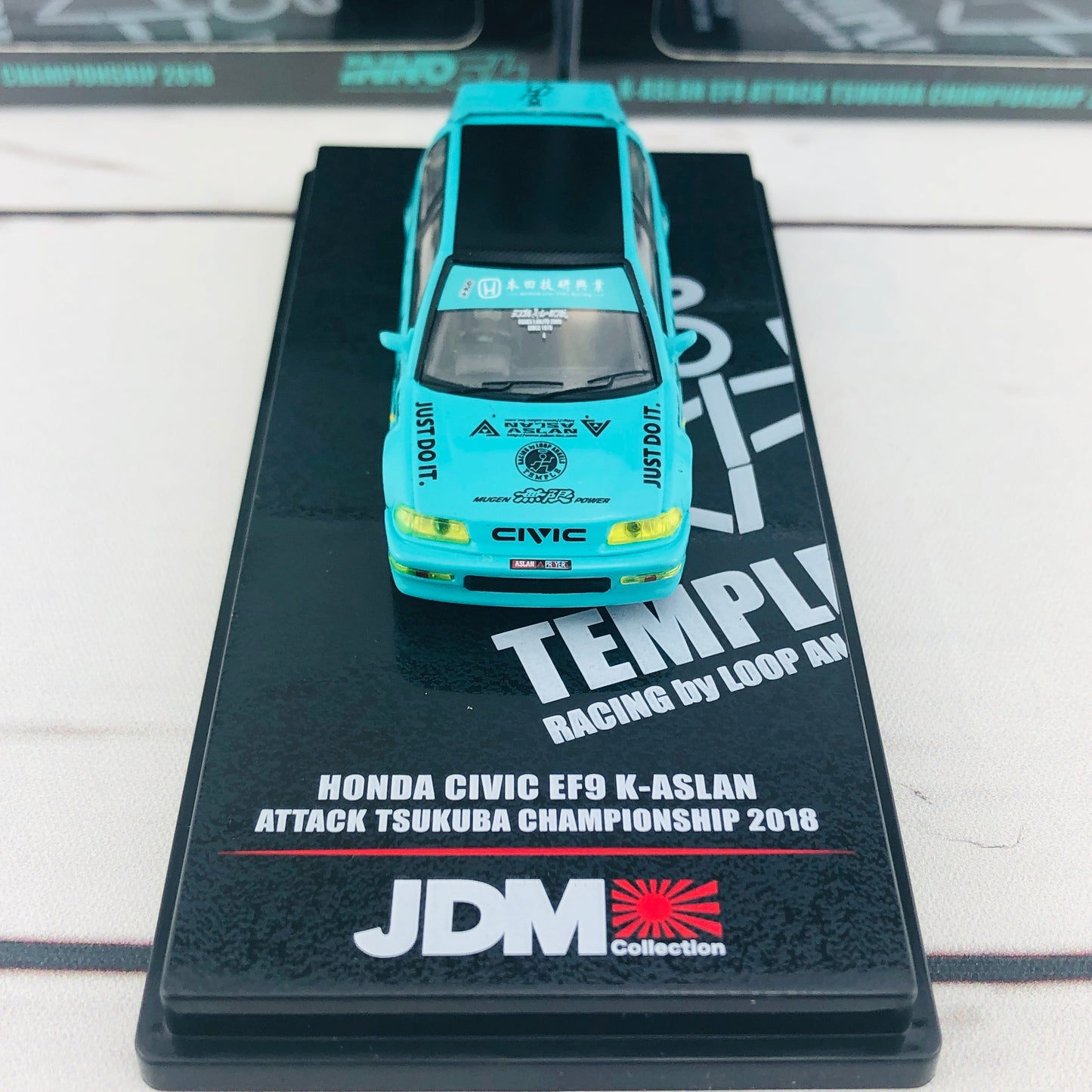 INNO64 JDM Collection HONDA CIVIC EF9 K-ASLAN ATTACK TSUKUBA CHAMPIONSHIP 2018 IN64-EF9-JDM03
