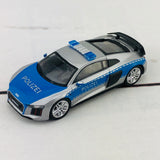 Tarmac Works GLOBAL64 1/64 Audi R8 V10 Plus - German Polizei