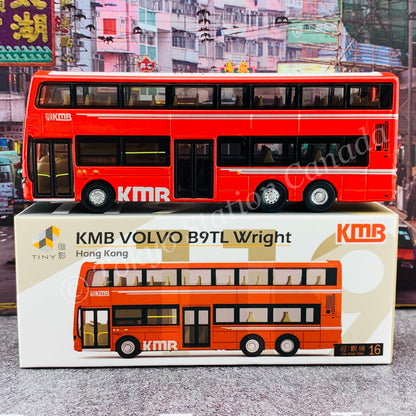 TINY 微影 119 KMB VOLVO B9TL Wright 九巴前衛富豪 B9TL (VIA : KWUN TONG 經 : 觀塘16) KMB2020108